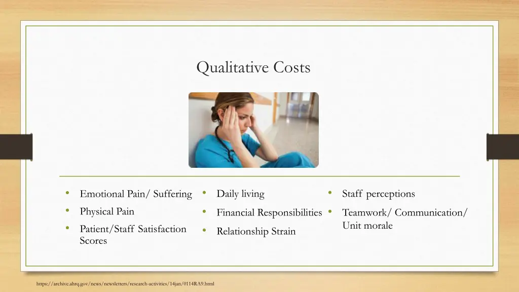 qualitative costs