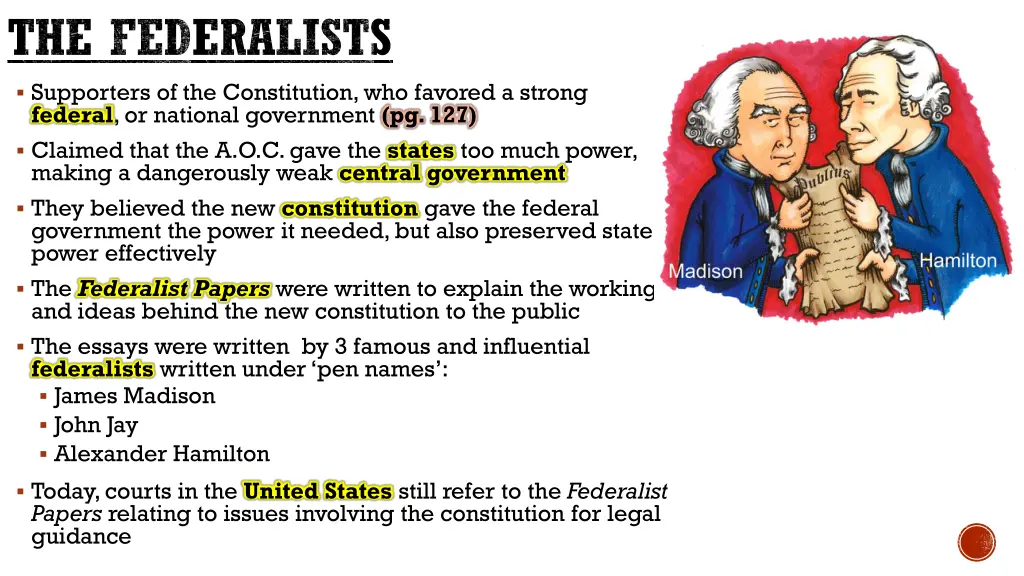 the federalists