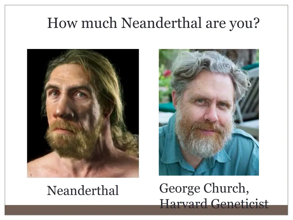 how much neanderthal are you