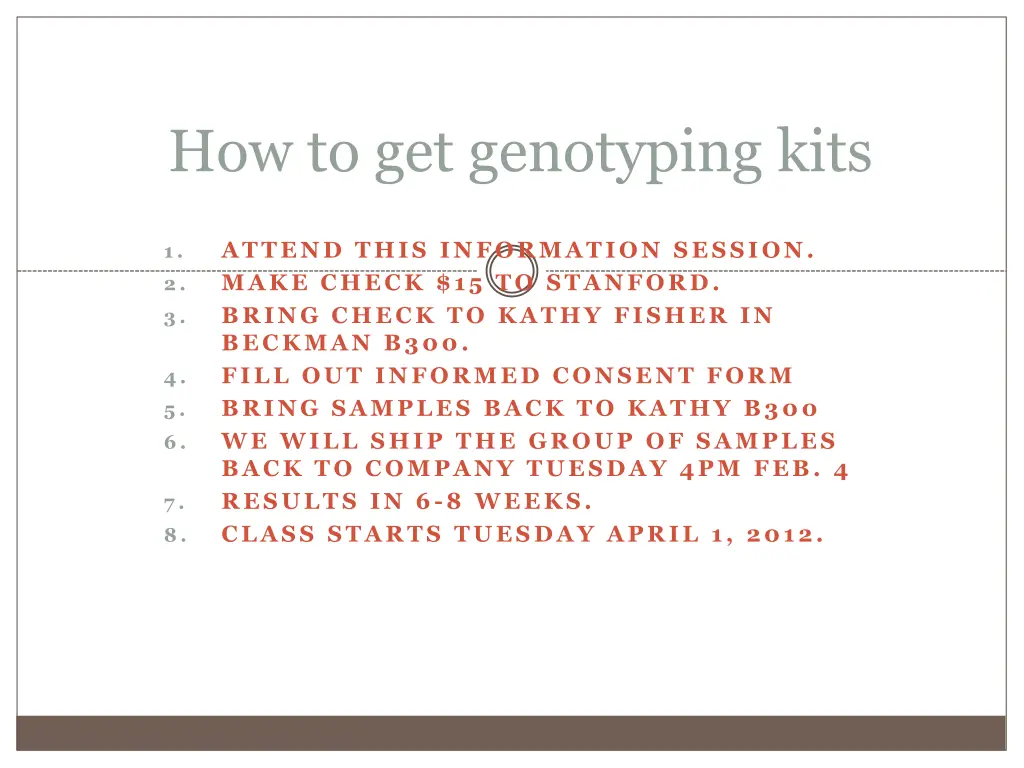 how to get genotyping kits
