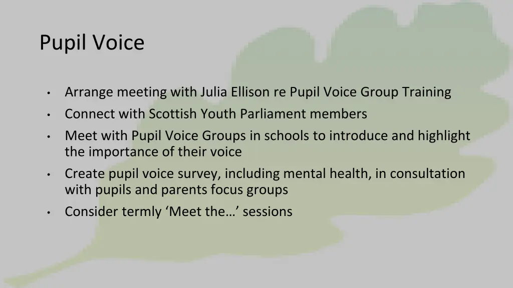 pupil voice
