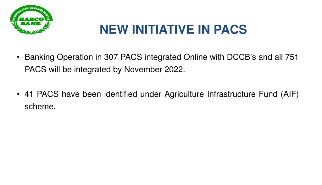 new initiative in pacs