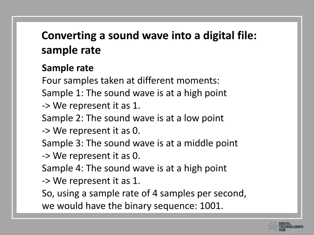 converting a sound wave into a digital file 1