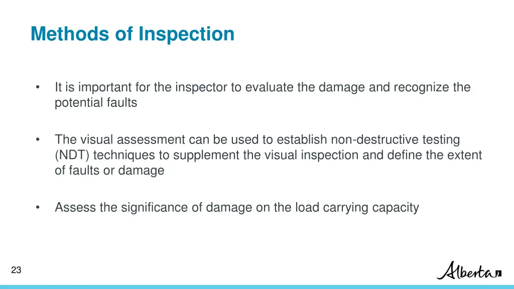 methods of inspection 2