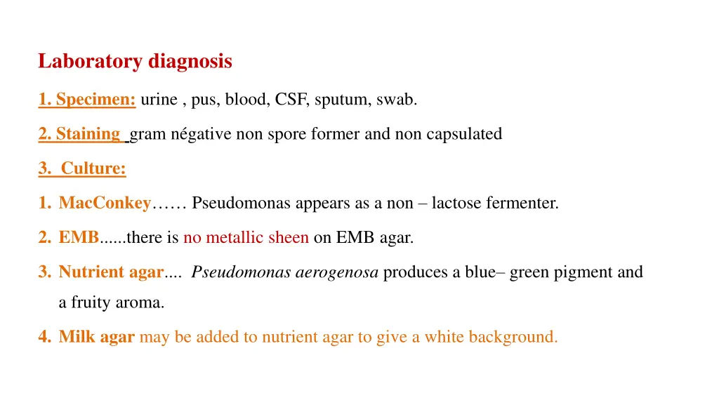 laboratory diagnosis