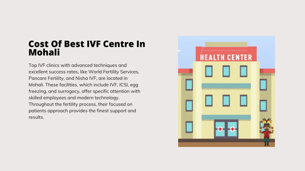 cost of best ivf centre in mohali