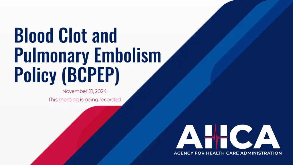 click to edit title blood clot and pulmonary