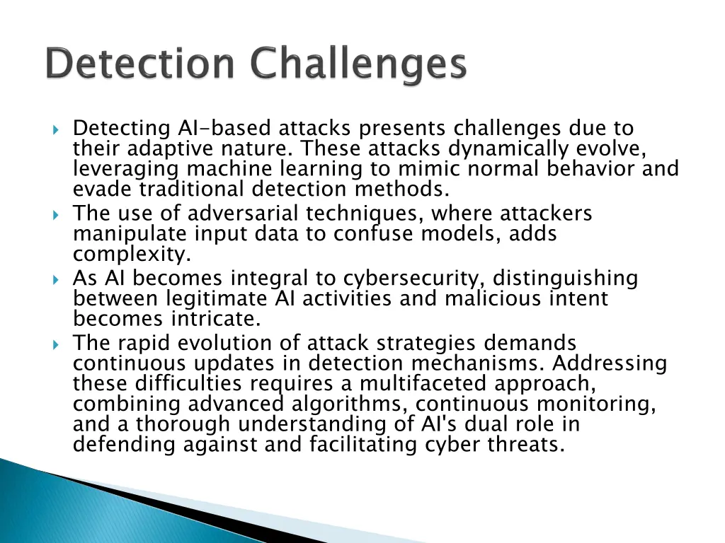 detecting ai based attacks presents challenges