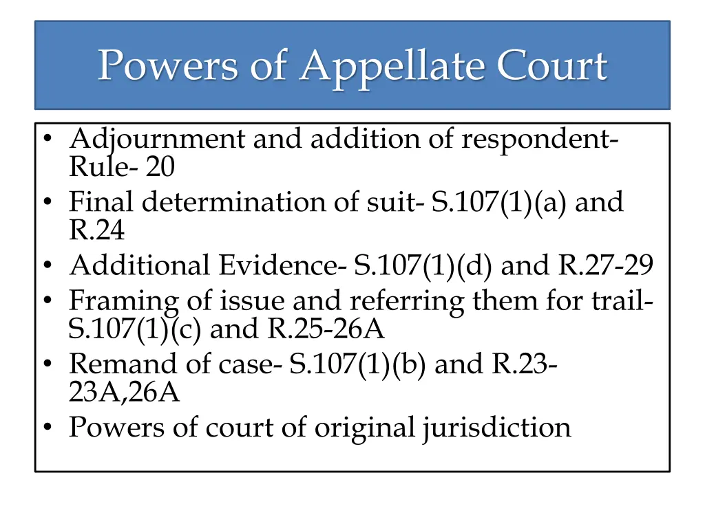 powers of appellate court