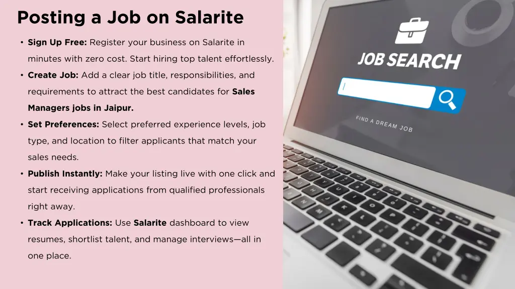 posting a job on salarite