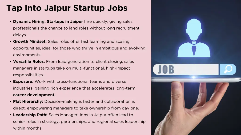 tap into jaipur startup jobs