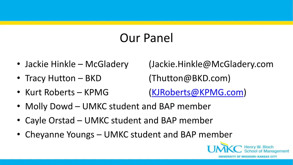 our panel