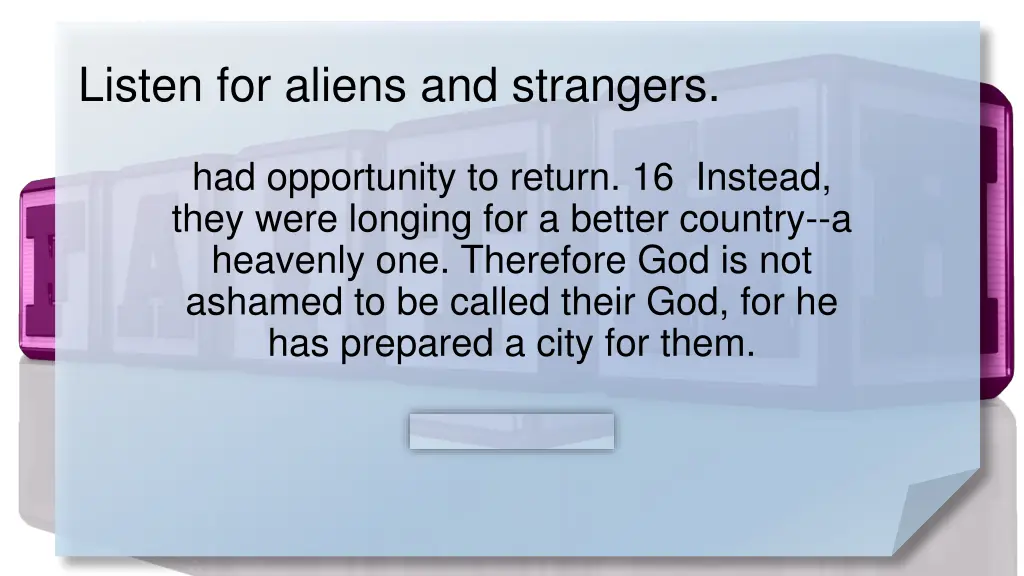listen for aliens and strangers 2