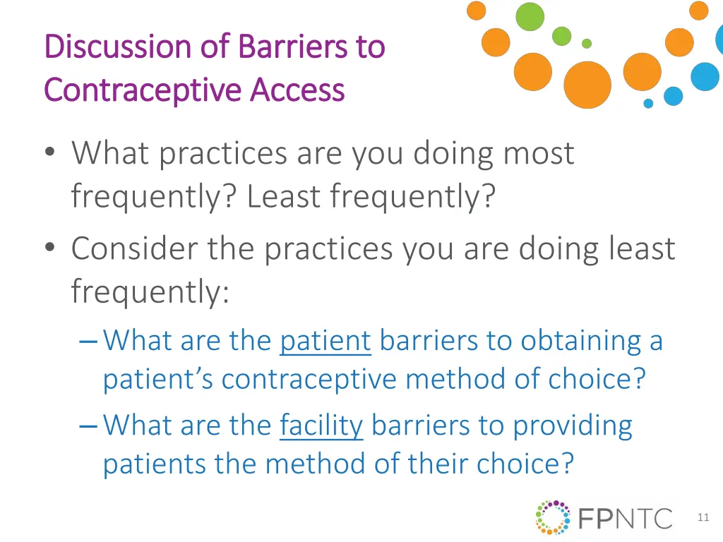 discussion of barriers to discussion of barriers