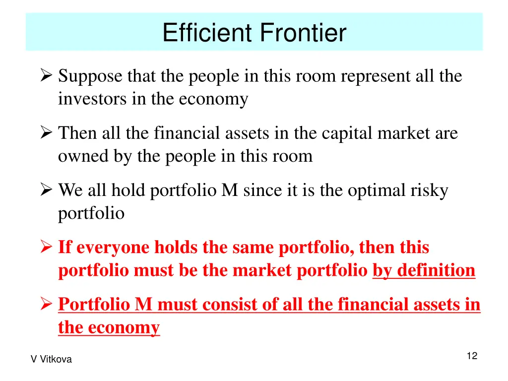 efficient frontier 6
