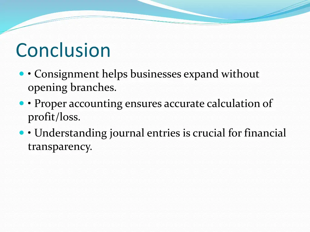 conclusion