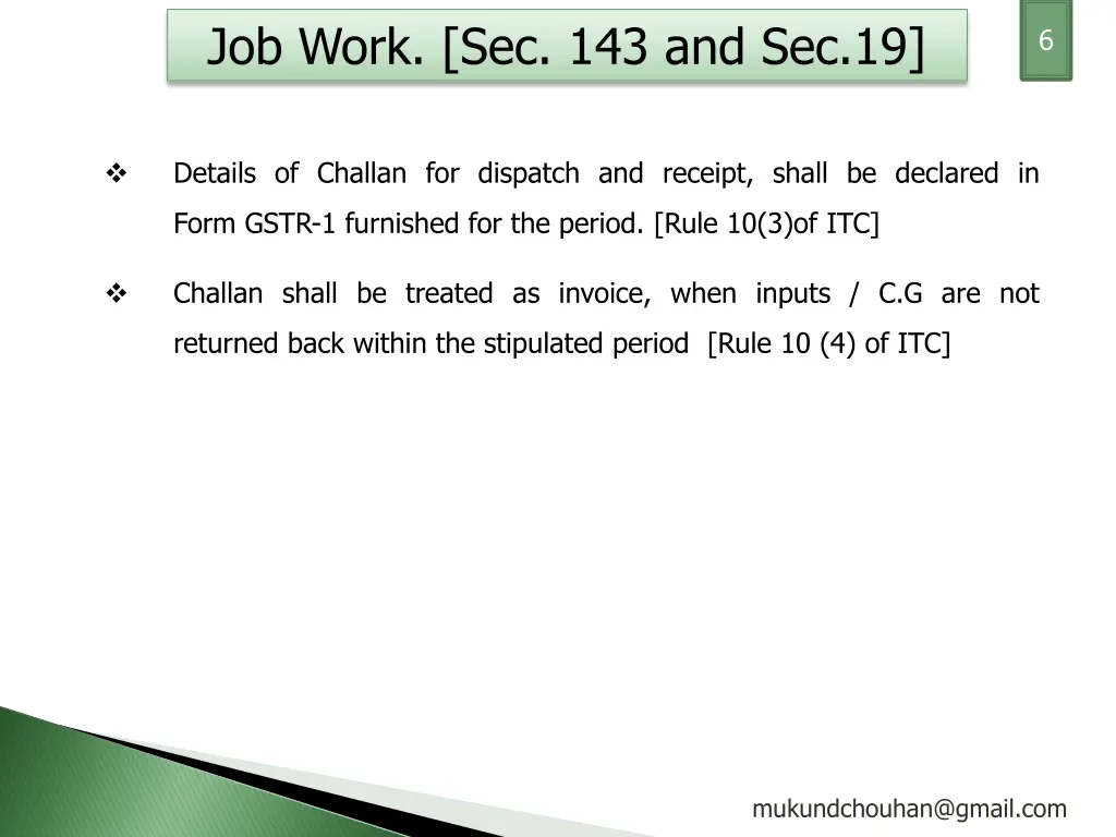 job work sec 143 and sec 19 2