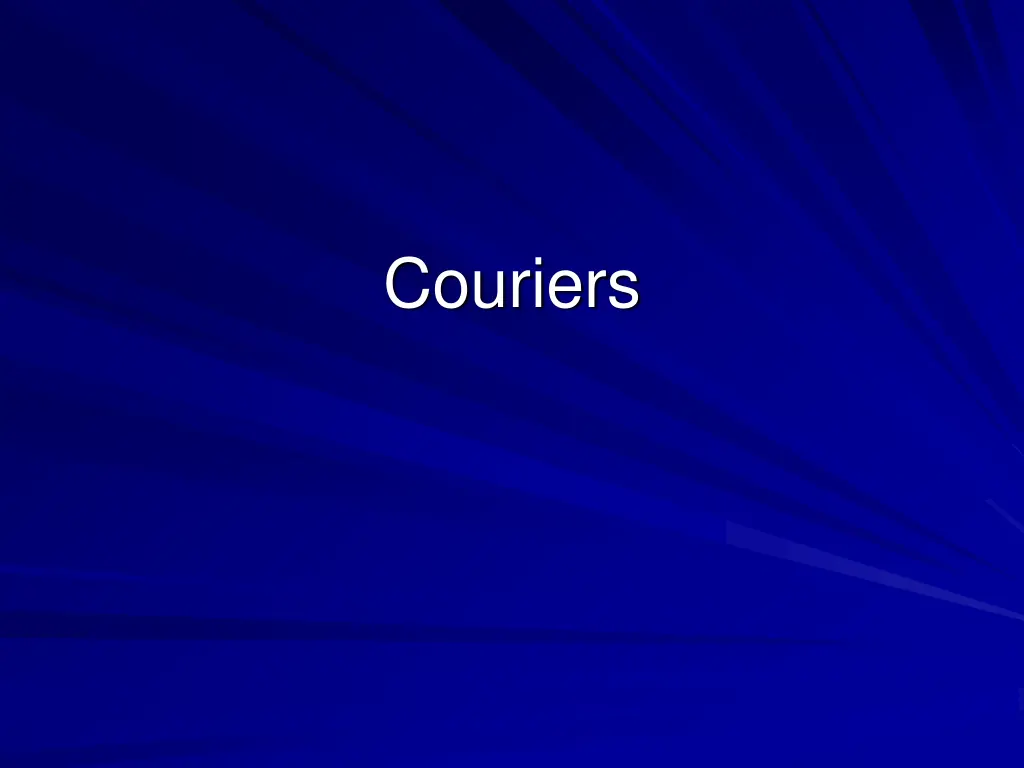 couriers