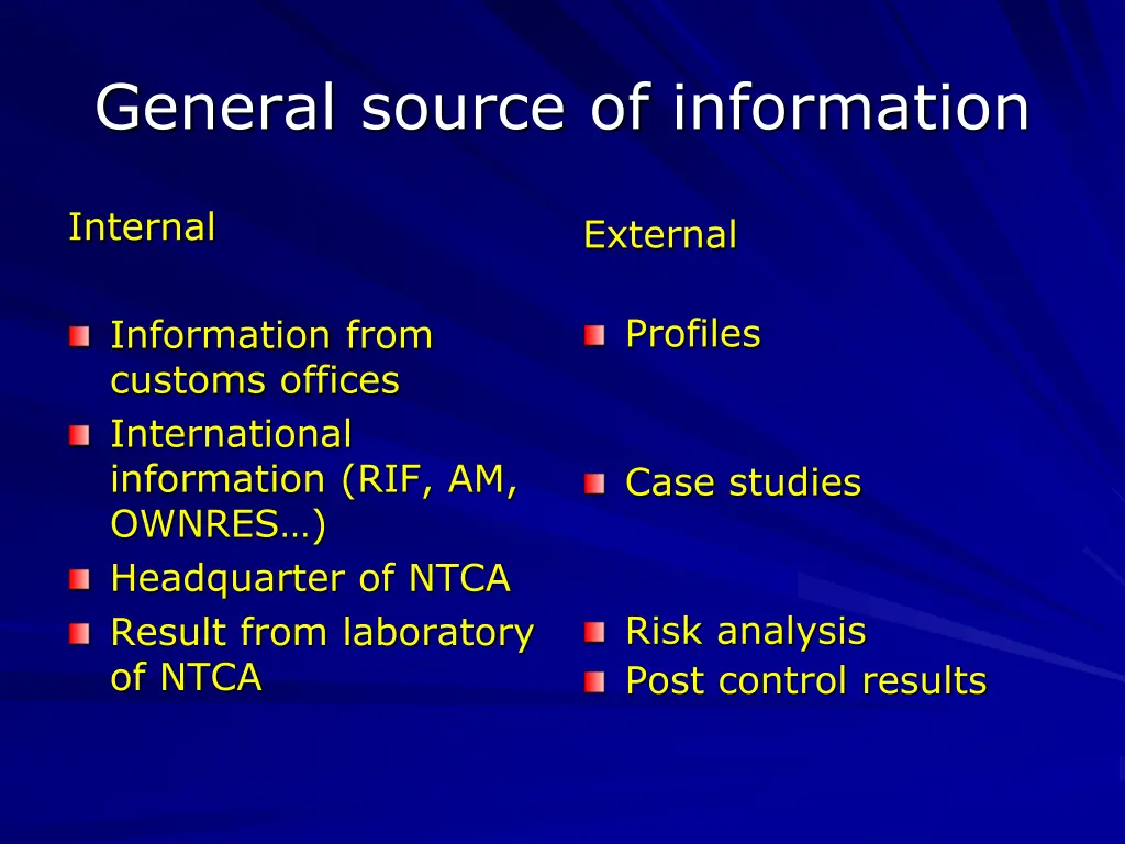 general source of information