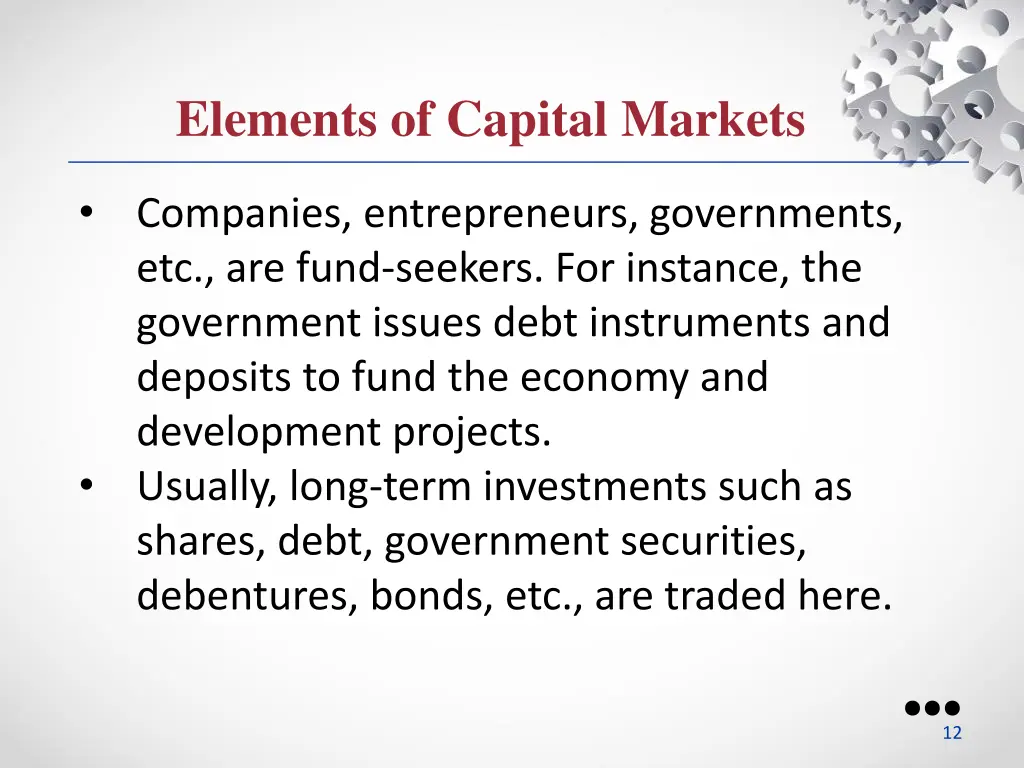 elements of capital markets 1