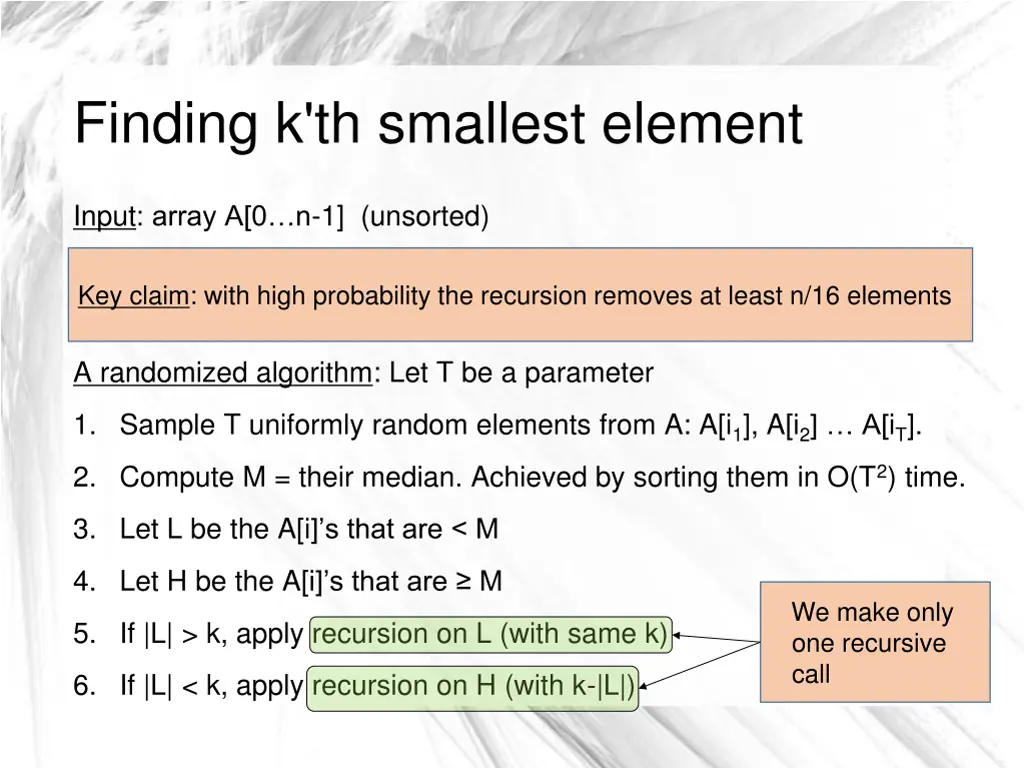 finding k th smallest element 3