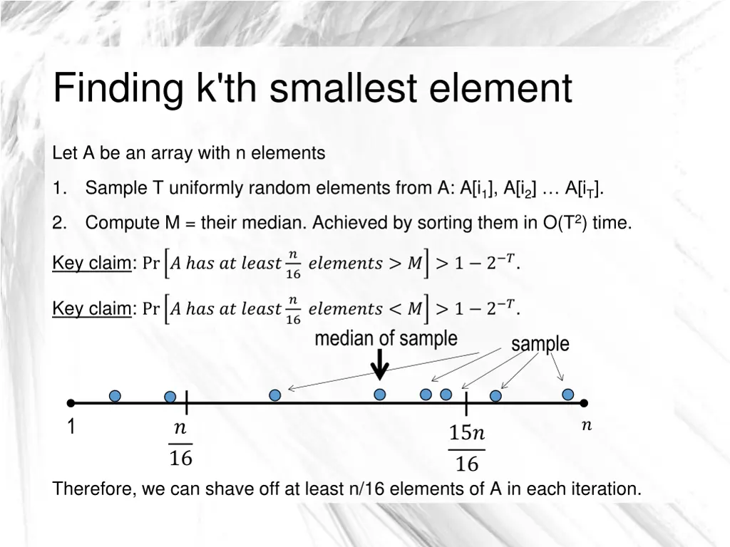 finding k th smallest element 5