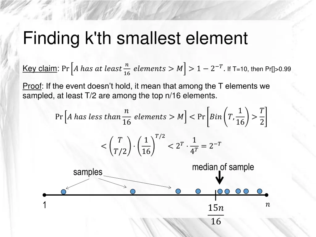 finding k th smallest element 7
