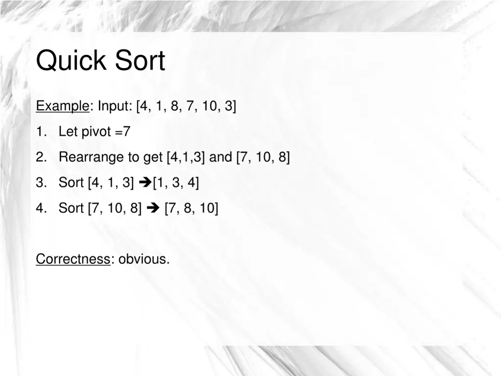 quick sort 2