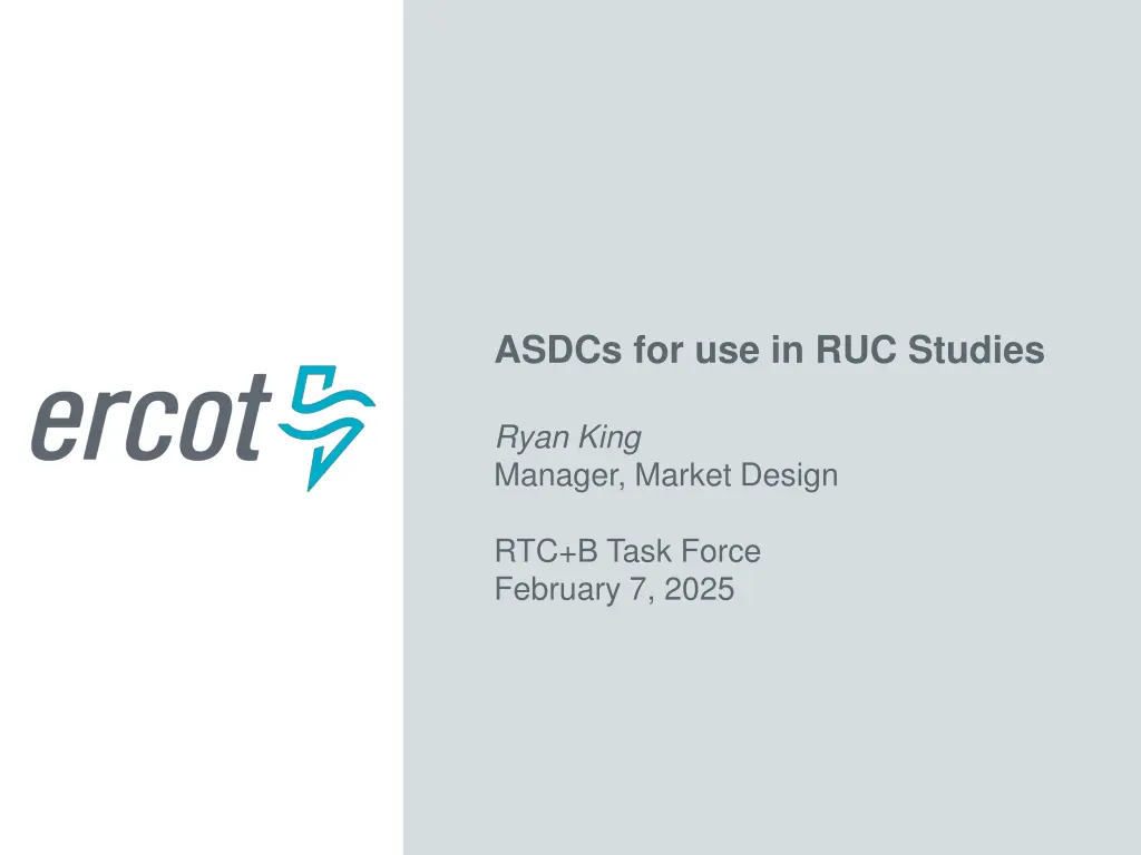 asdcs for use in ruc studies