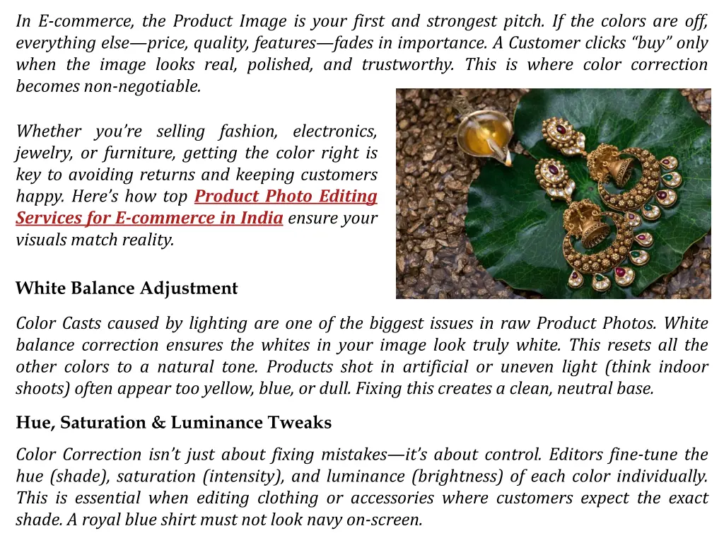 in e commerce the product image is your first