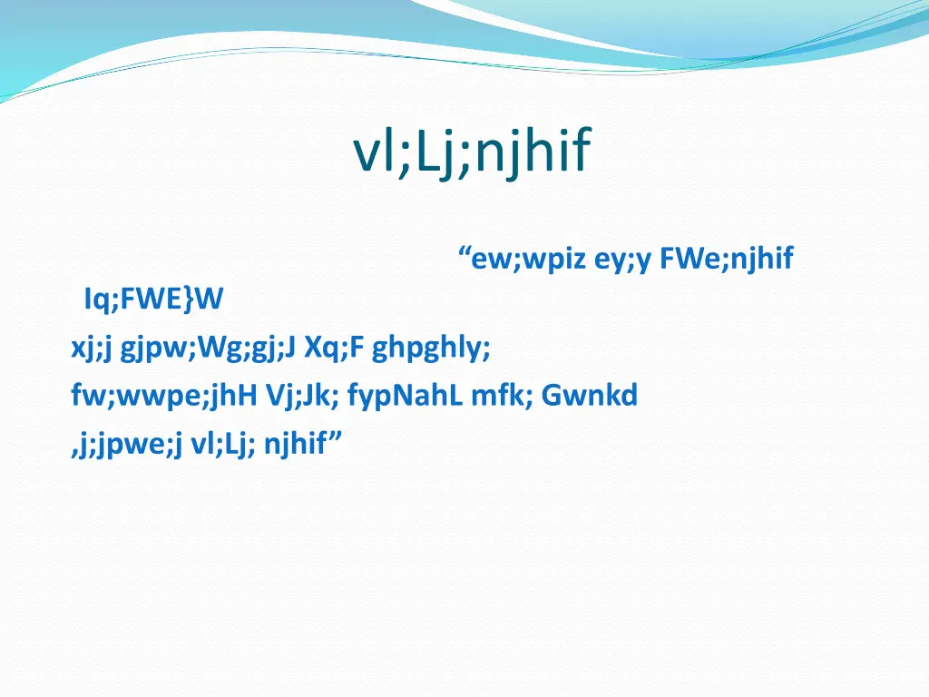 vl lj njhif