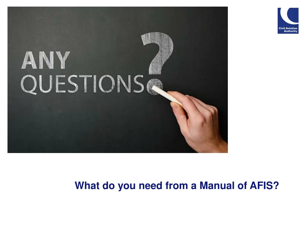 what do you need from a manual of afis