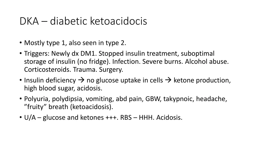 dka diabetic ketoacidocis