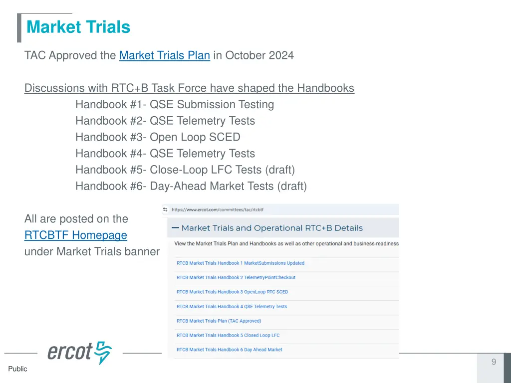 market trials