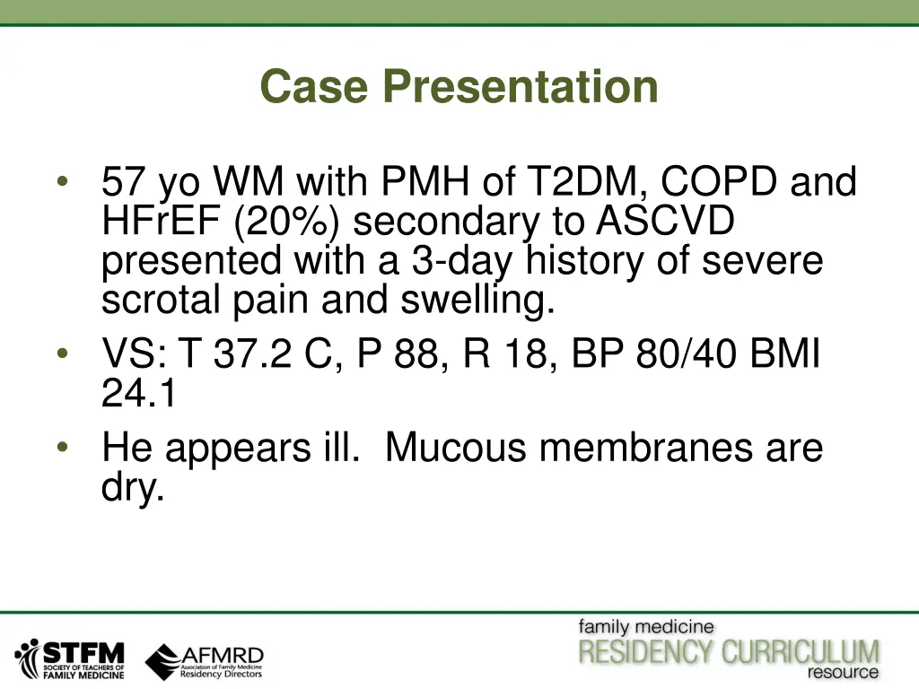 case presentation