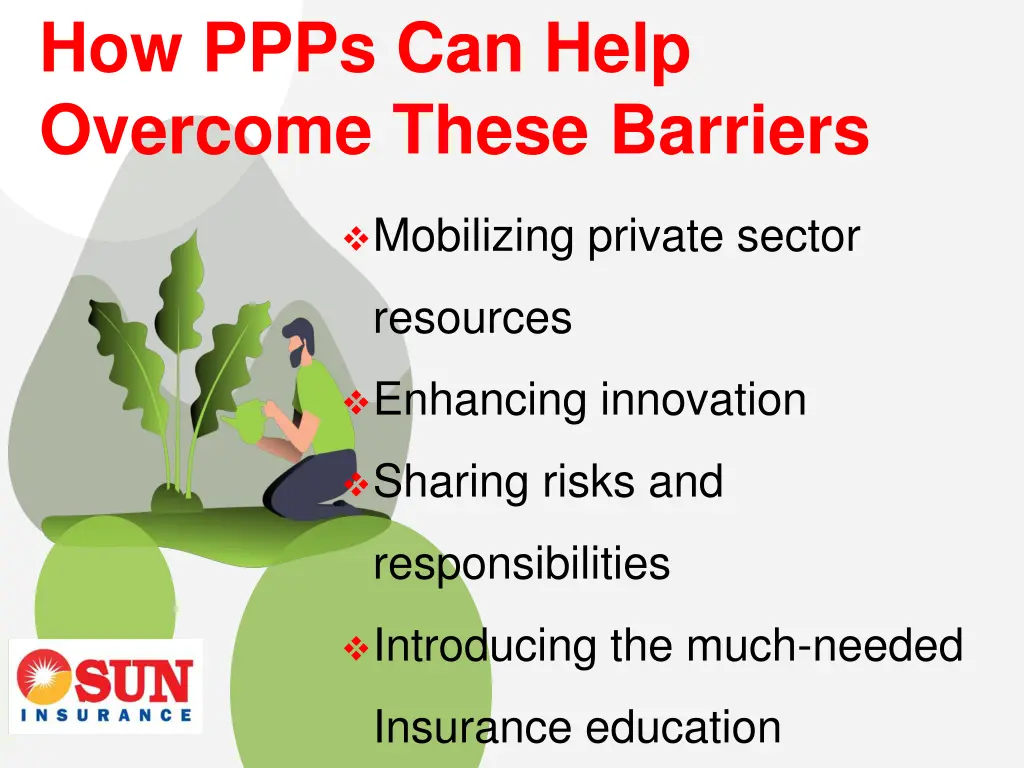 how ppps can help overcome these barriers