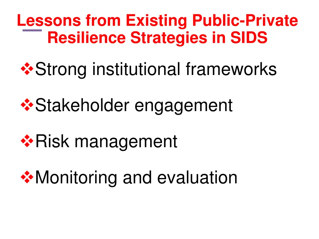 lessons from existing public private resilience