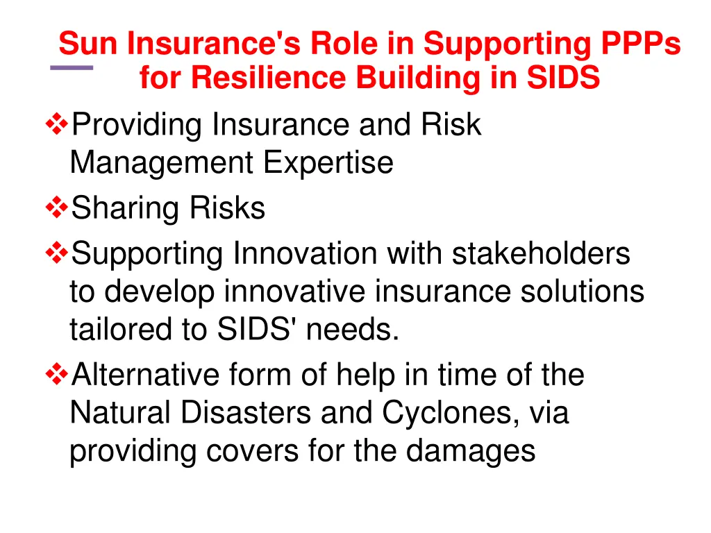 sun insurance s role in supporting ppps