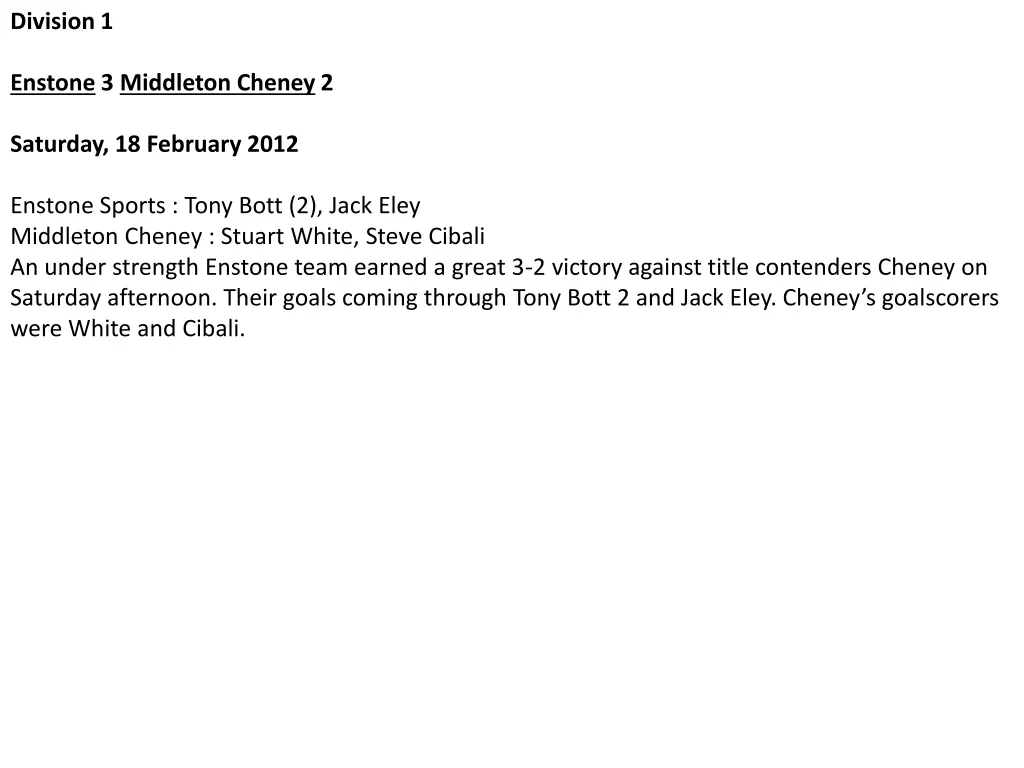 division 1 12
