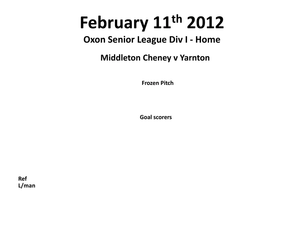 february 11 th 2012 oxon senior league div i home
