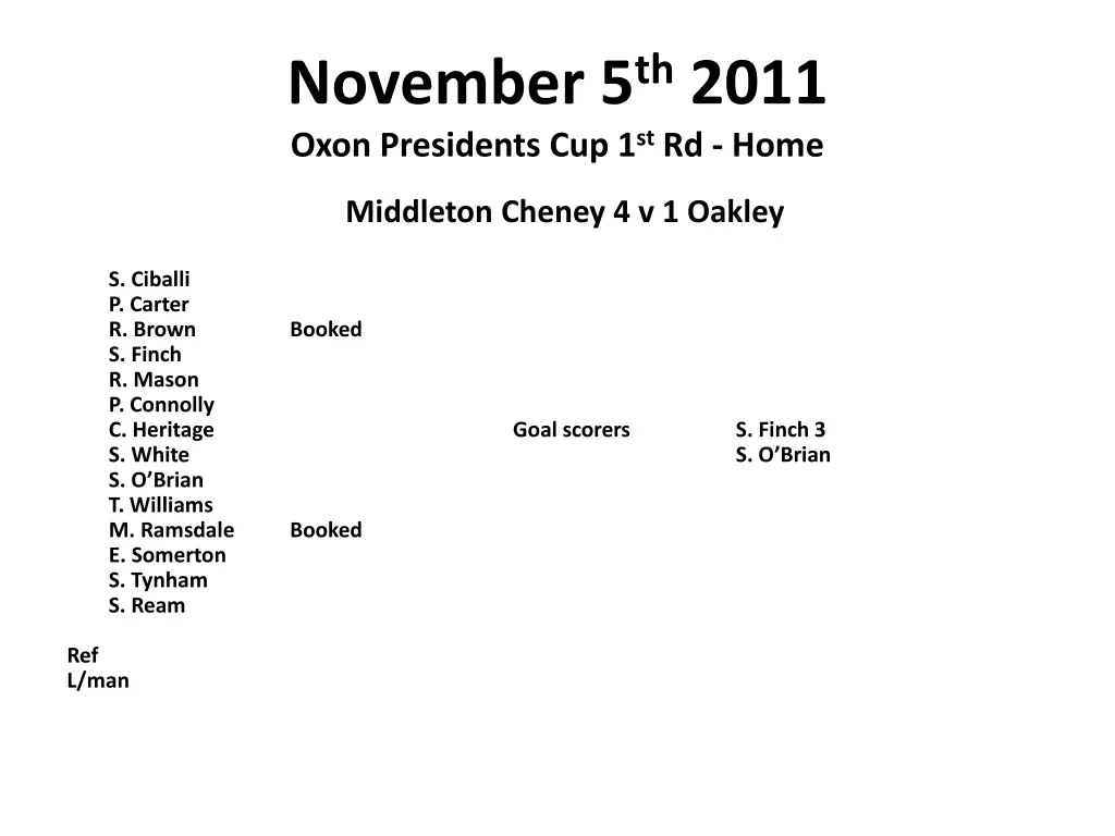 november 5 th 2011 oxon presidents