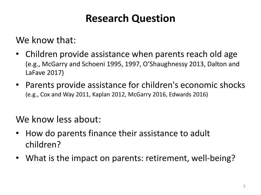 research question 1
