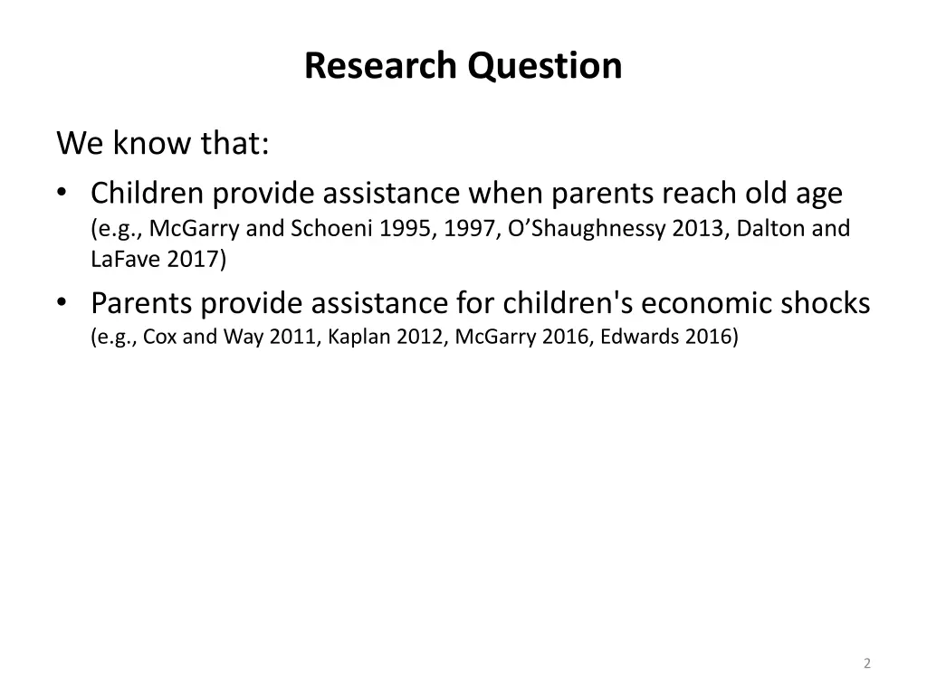 research question