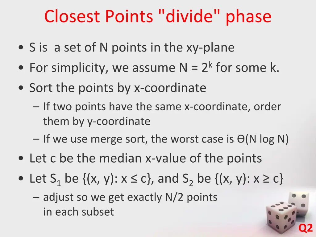 closest points divide phase