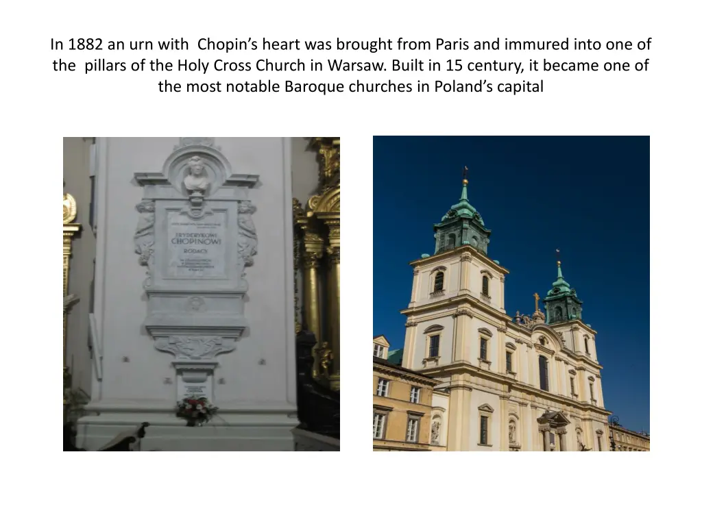 in 1882 an urn with chopin s heart was brought