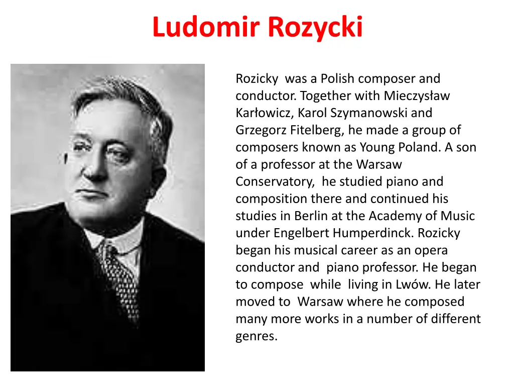 ludomir rozycki