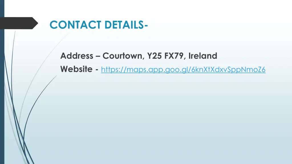 contact details