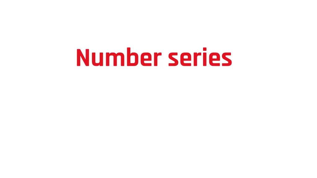 number series