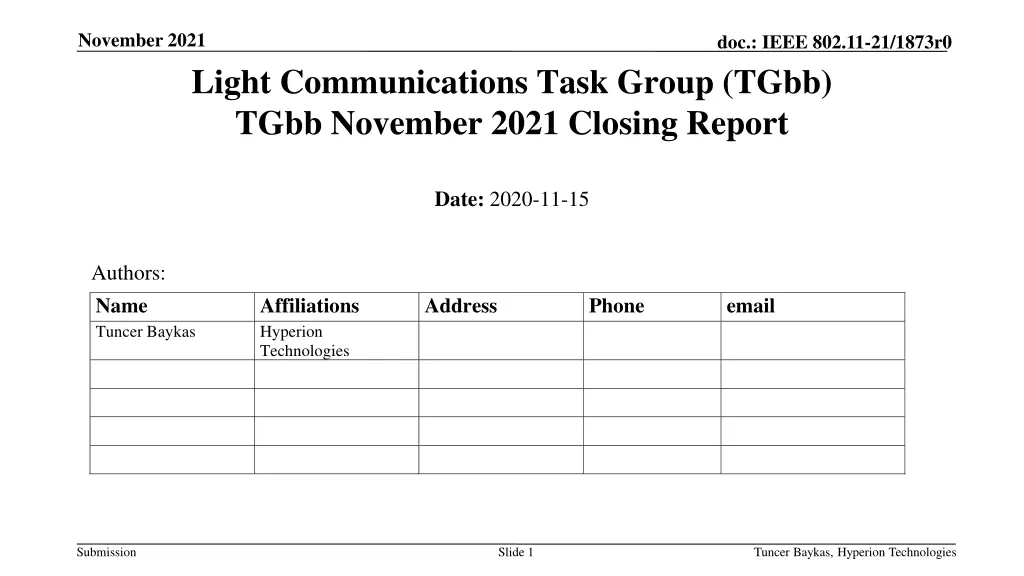 november 2021