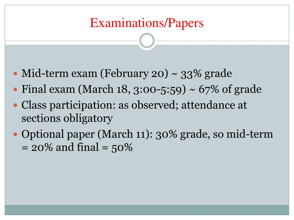 examinations papers